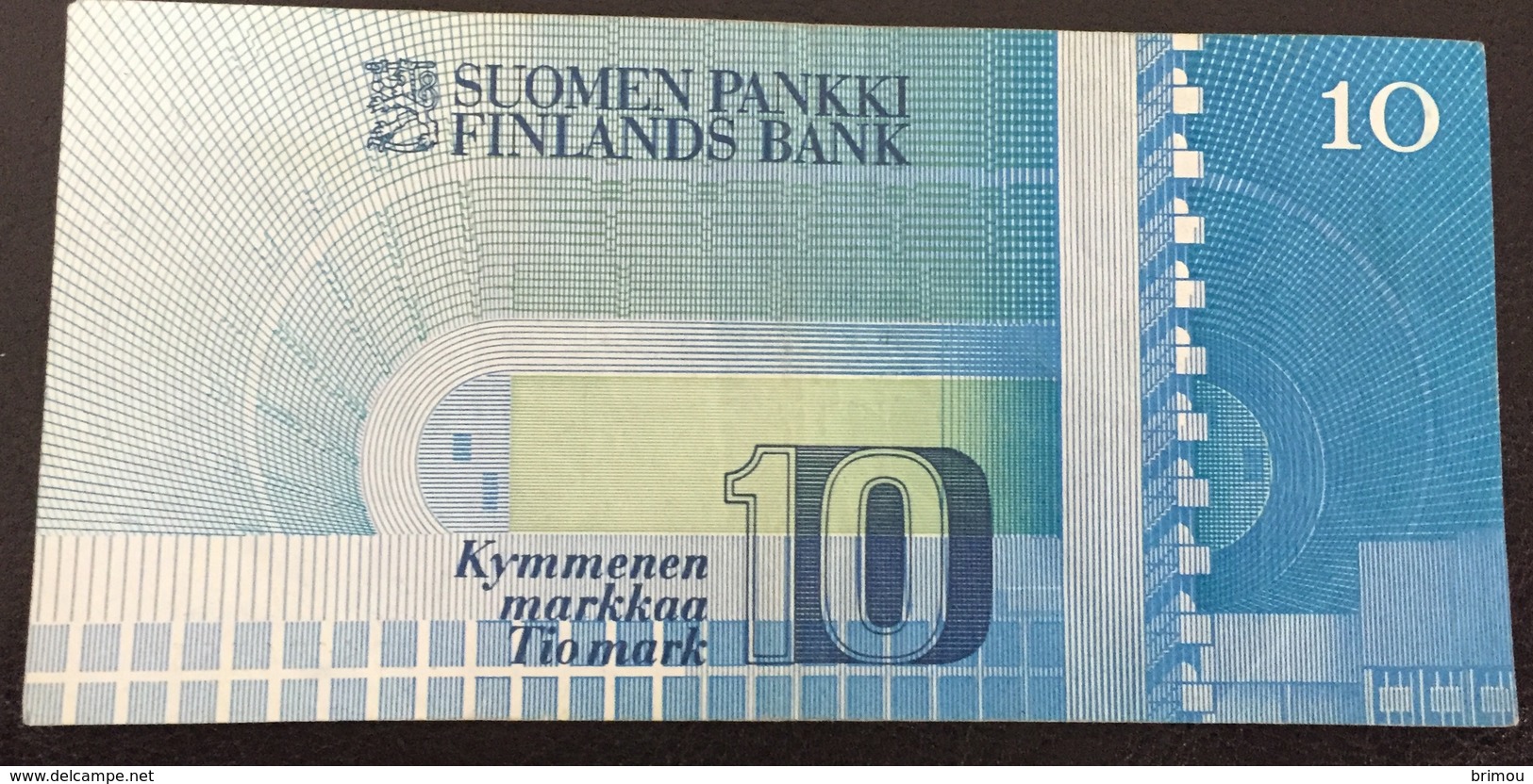 Finlande Billet 10 Markkaa 1986 - Finlande