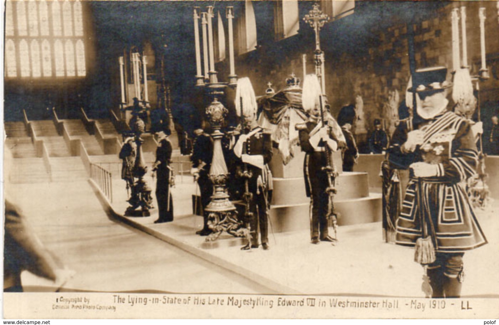 The Lying In State Of His Late Majestyling.Edward VII In Westminster Hall May 1910.....  (108458) - Koninklijke Families