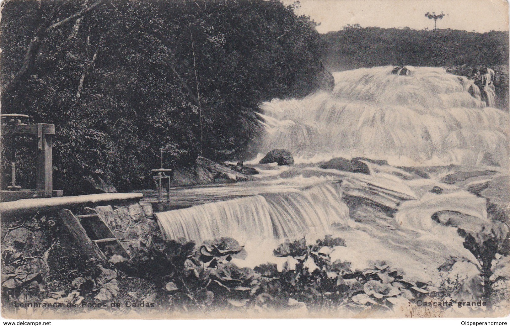 POSTCARD   BRASIL BRAZIL - POÇOS DE CALDAS - CASCATA GRANDE - Belo Horizonte