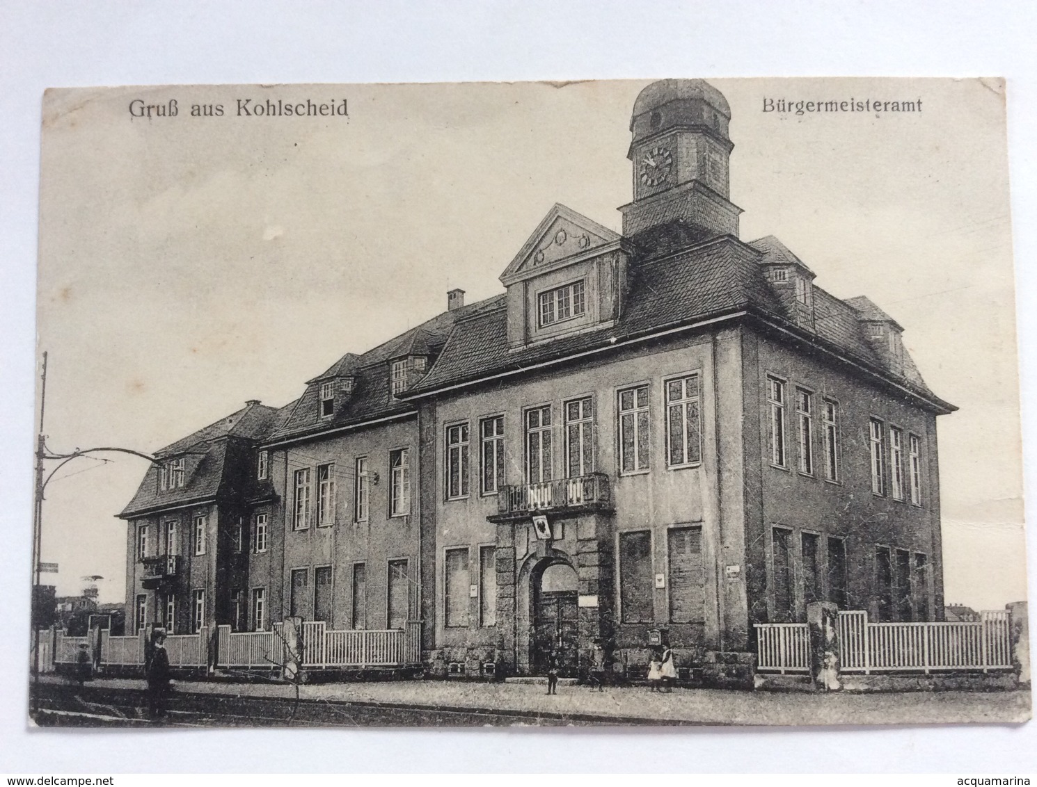 Grub Aus KOHLSCHEID - Burgermeisteramt - Cartolina FP NV 1918 - Herzogenrath