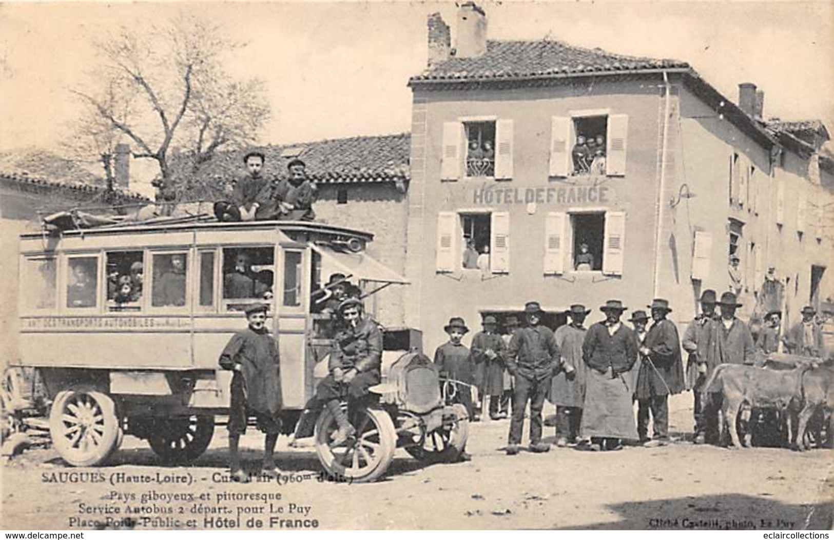 Saugues     43     Service D'Autobus Pour Le Puy  Place Poids Public       (voir Scan) - Saugues