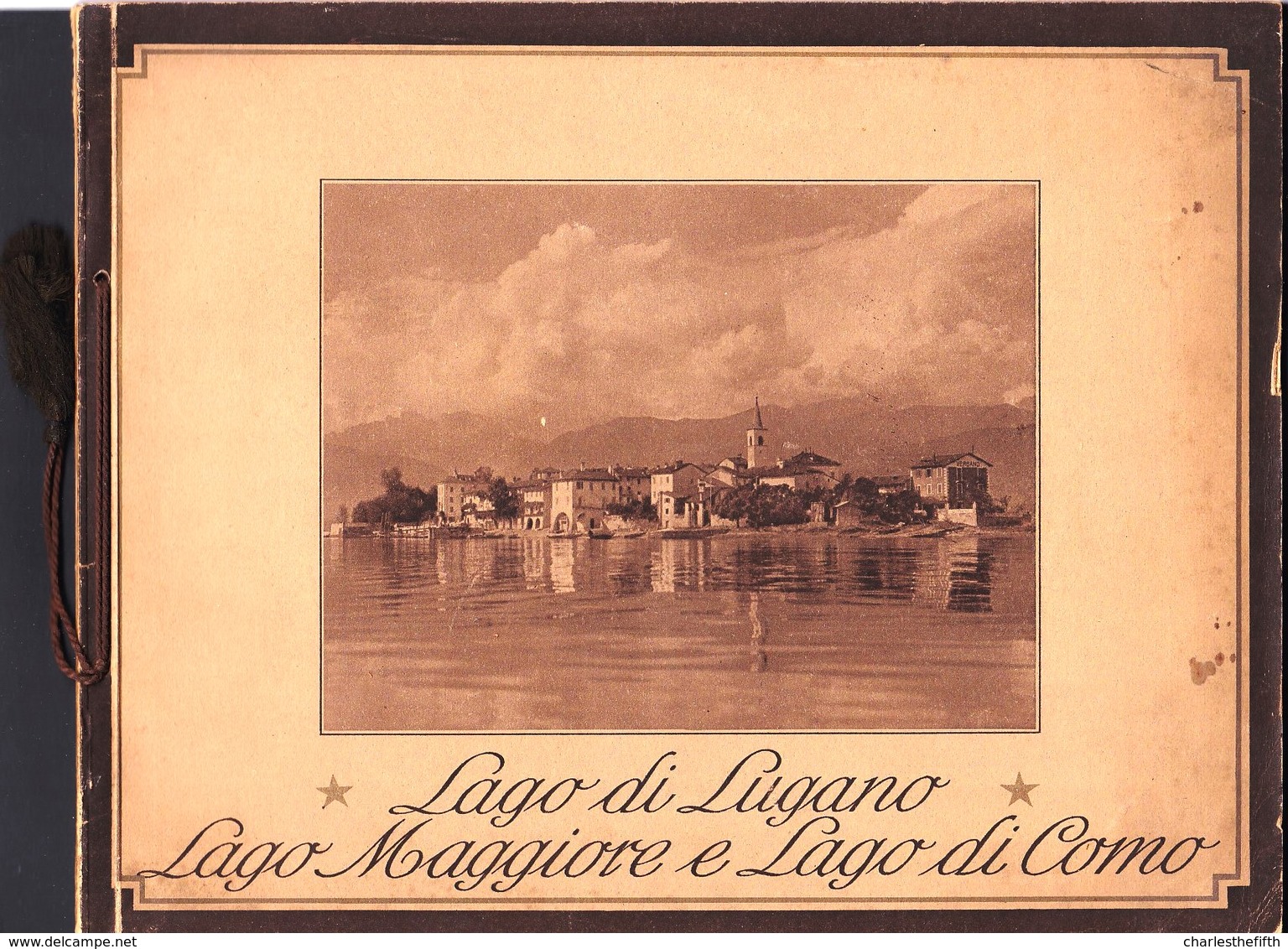RARO !! VERS 1920 - GUIDA TURISTICA - GUIDE TOURISTIQUE *** LAGO DI LUGANO & LAGO DI COMO *** - Tourism Brochures