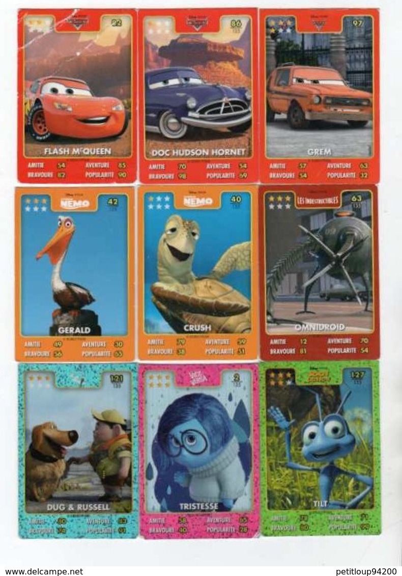 19 CARTES DISNEY Pixar - Other & Unclassified