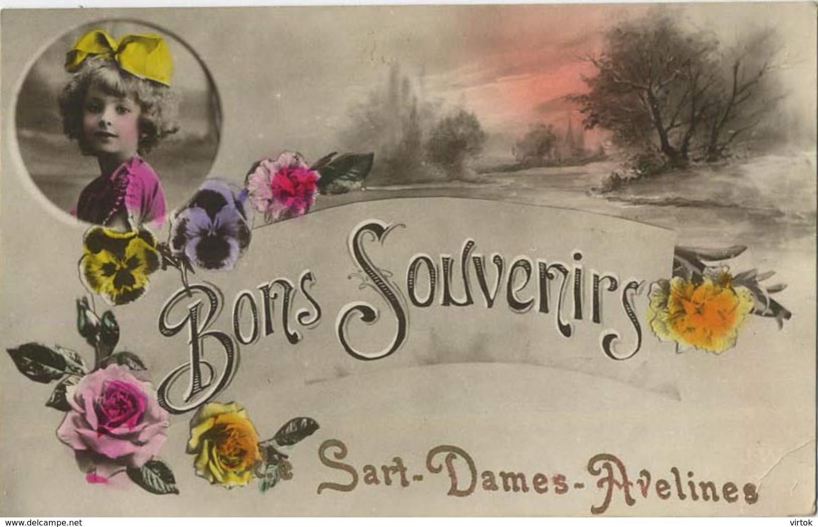 Sart-Dames-Avelines : Bons Souvenirs  ( Ecrit 1922 ) - Andere & Zonder Classificatie