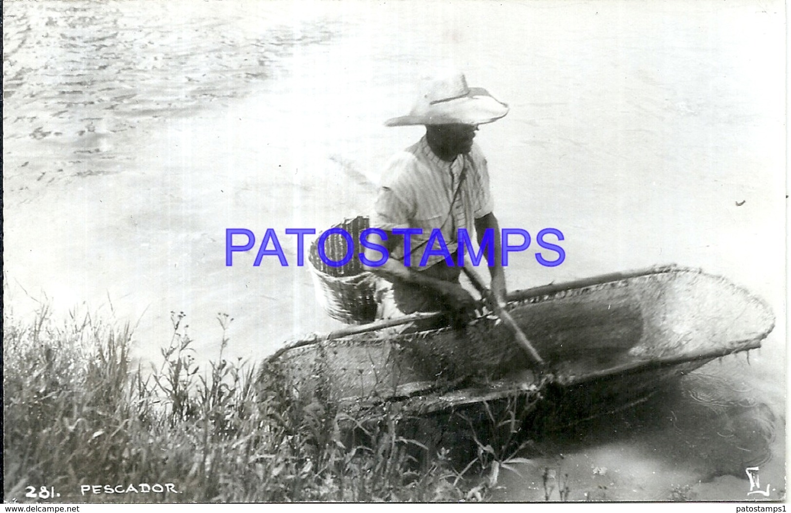 97547 MEXICO COSTUMES FISHERMAN POSTAL POSTCARD - Mexiko