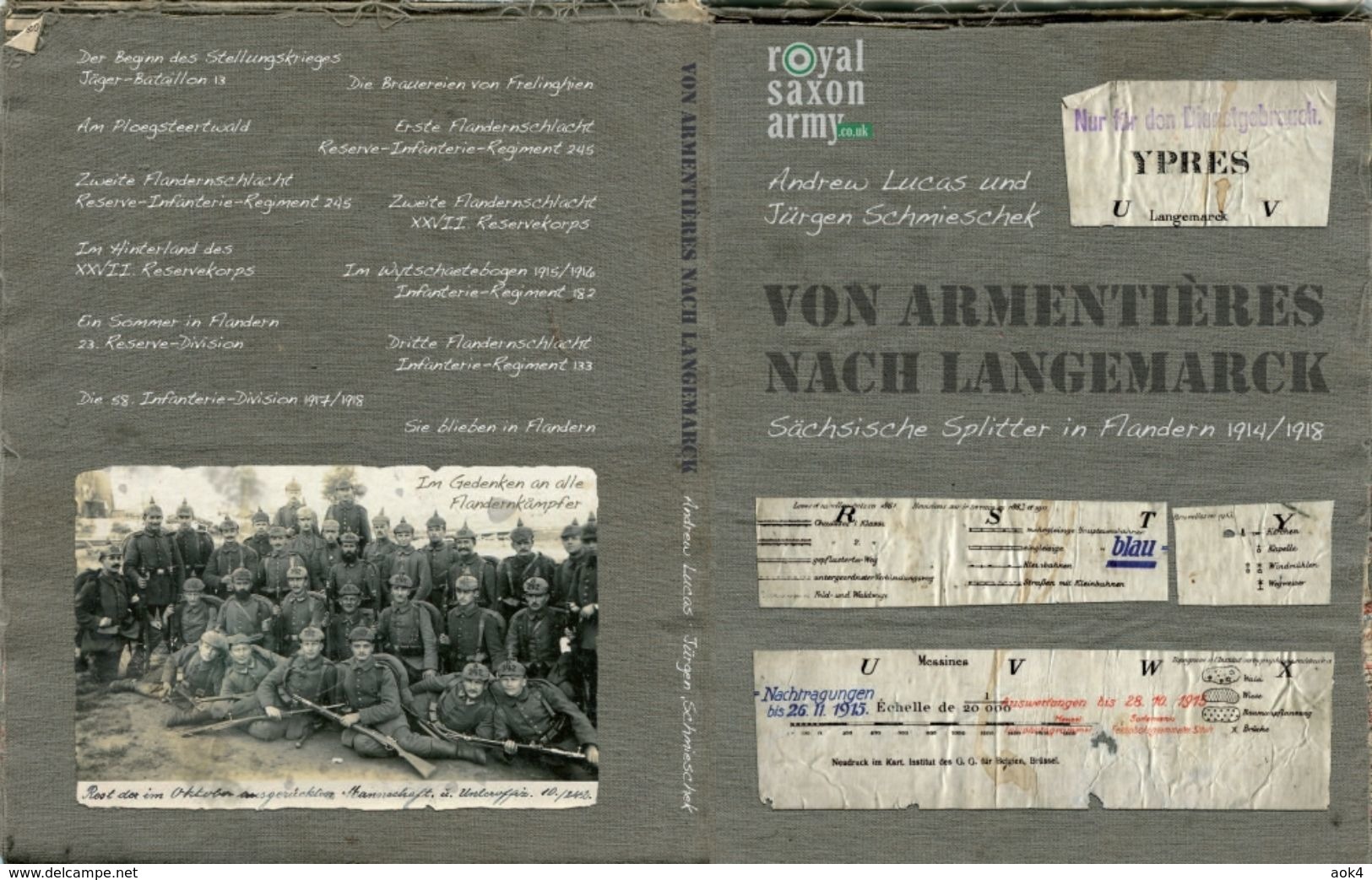 VON ARMENTIERES NACH LANGEMARCK 1914 1918 Buch Sachsen Flandern Nordfrankreich Zonnebeke Ploegsteert - 5. Guerres Mondiales