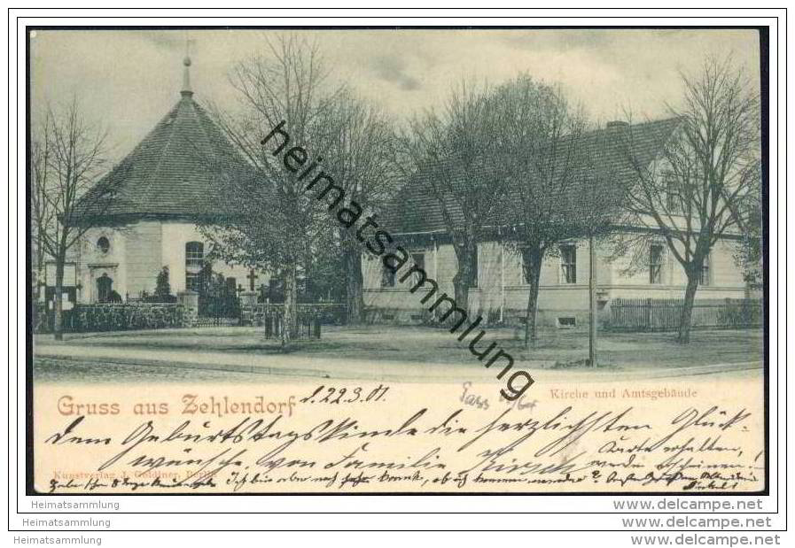 Gruss Aus Berlin - Zehlendorf - Kirche Und Amtsgebäude - Zehlendorf