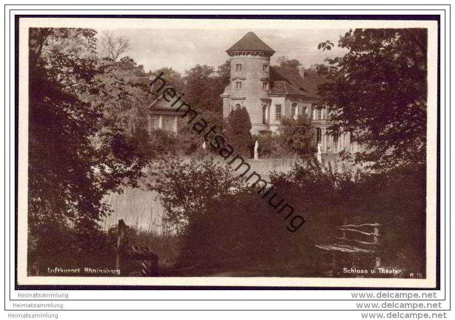 Rheinsberg - Schloss - Theater - Foto-AK Ca. 1930 - Rheinsberg