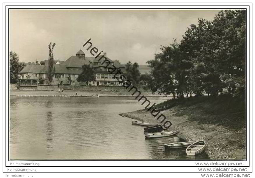 Malter Talsperre - HO-Hotel Seeblick - Foto-AK 50er Jahre - Dippoldiswalde