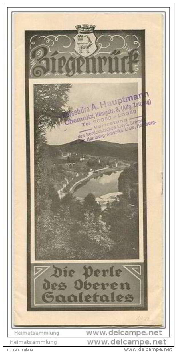Ziegenrück 1930 - 8 Seiten Mit 14 Abbildungen - Thüringen