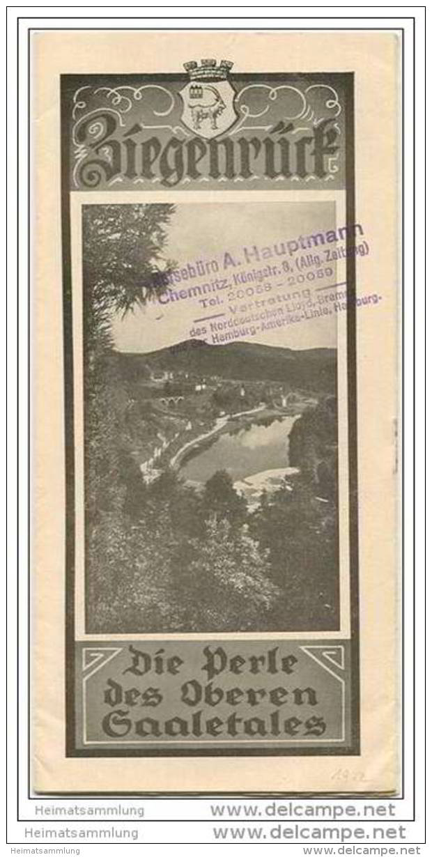 Ziegenrück 1930 - 8 Seiten Mit 14 Abbildungen - Turingia