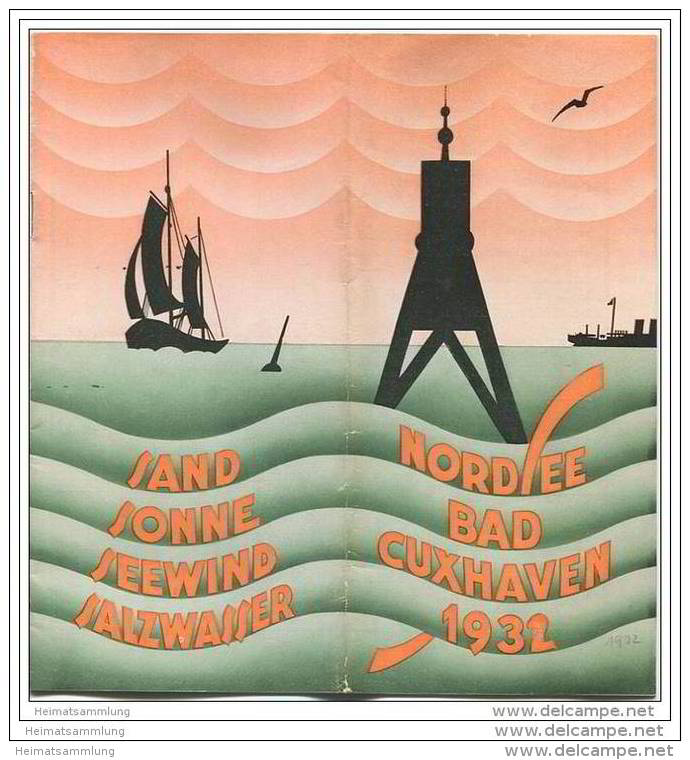 Nordseebad Cuxhaven 1932 - 24 Seiten Mit 21 Abbildungen - Wohnungsanzeiger - Niedersachsen