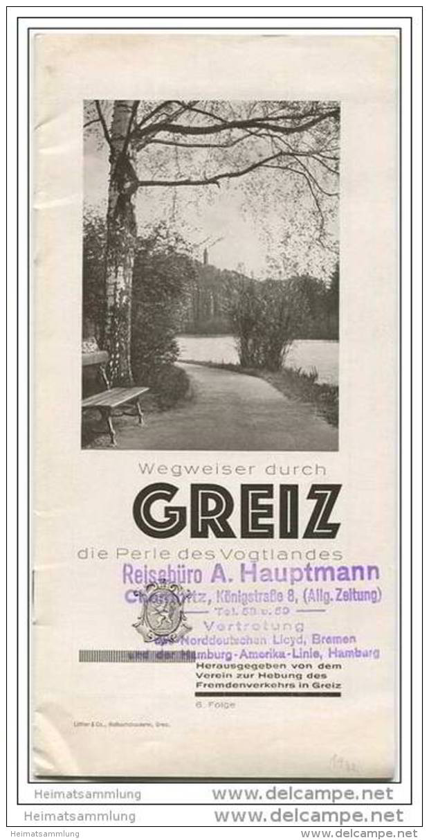 Greiz 30er Jahre - 20 Seiten Mit 12 Abbildungen - Thuringen