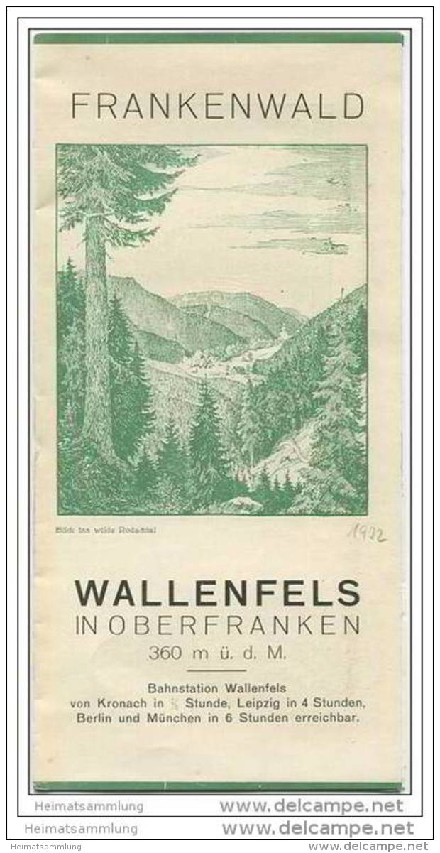 Wallenfels In Oberfranken 30er Jahre - Faltblatt Mit 6 Abbildungen - Baviera