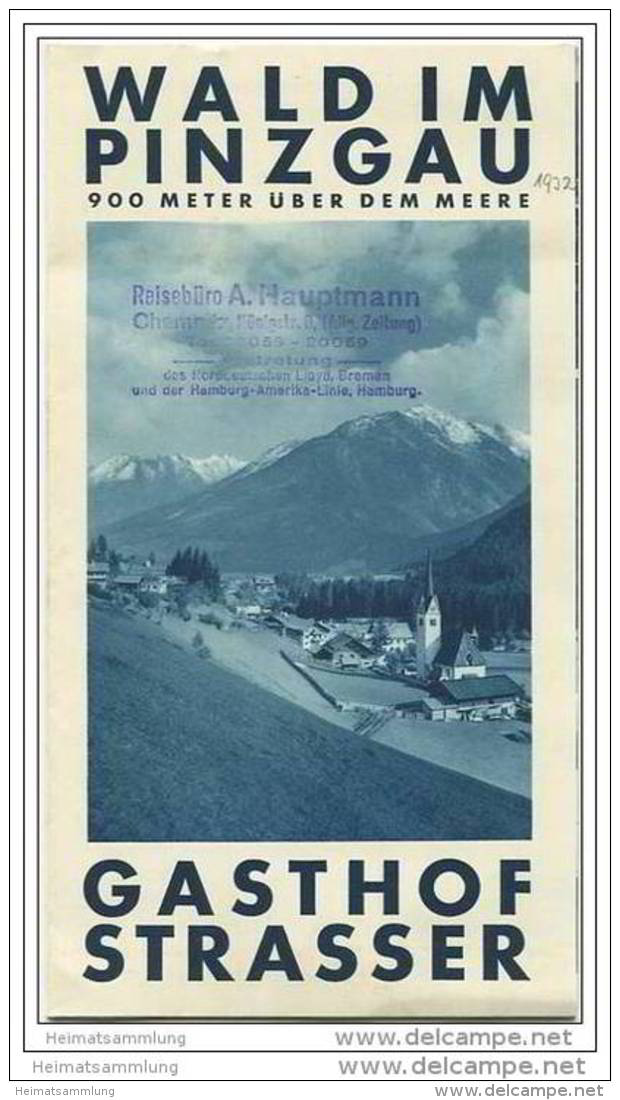 Wald Im Pinzgau - Gasthof Strasser 30er Jahre - Faltblatt Mit 16 Abbildungen - Oesterreich