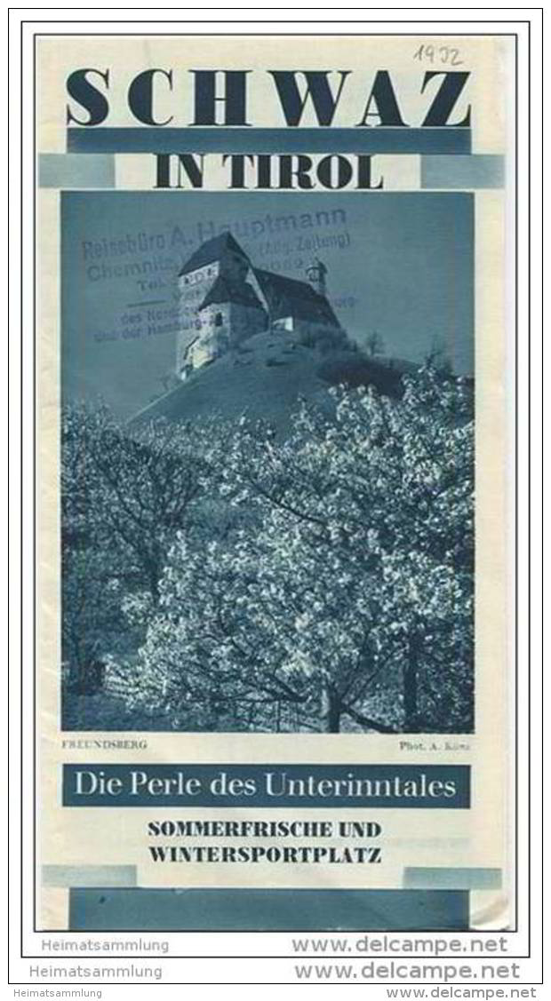 Schwaz In Tirol 30er Jahre - Faltblatt Mit 12 Abbildungen - Oostenrijk