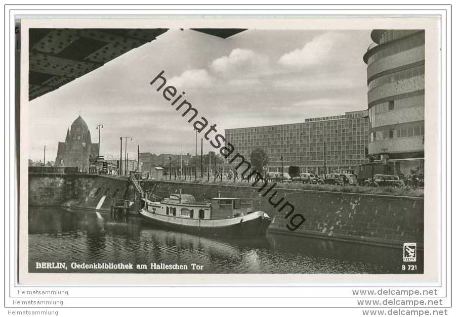 Berlin-Kreuzberg - Gedenkbibliothek Am Halleschen Tor - Foto-AK 50er Jahre - Kreuzberg