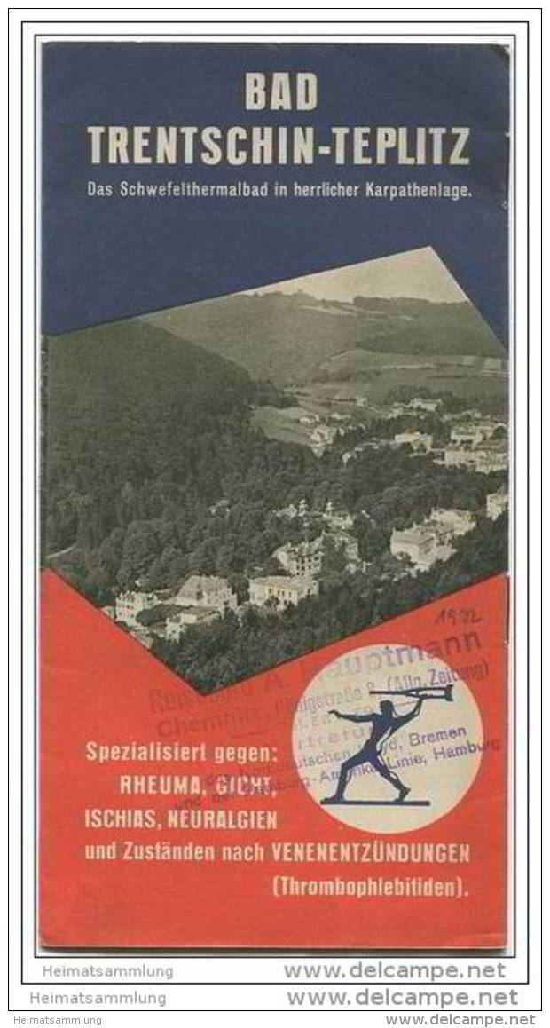 Slowakei - Bad Trentschin-Teplitz 30er Jahre - 8 Seiten Mit 38 Abbildungen - Reiseprospekte