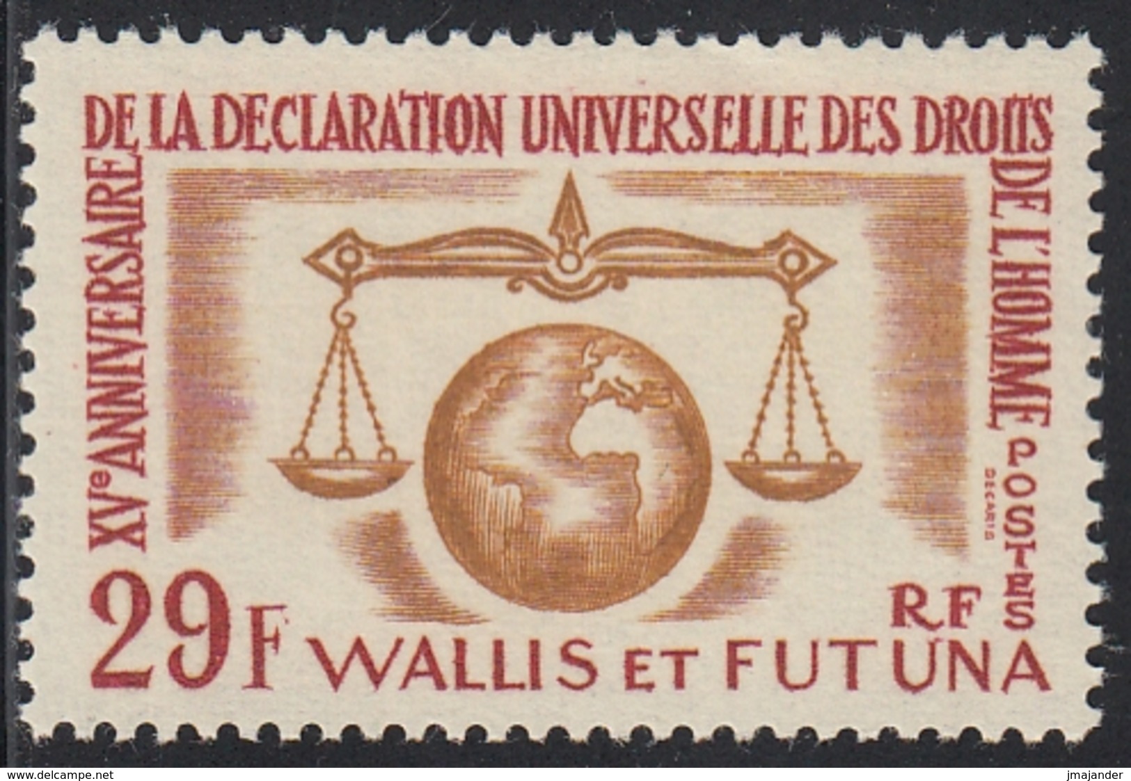 Wallis And Futuna 1963 - The 15th Anniversary Of Declaration Of Human Rights - Mi 203 ** MNH - Nuovi