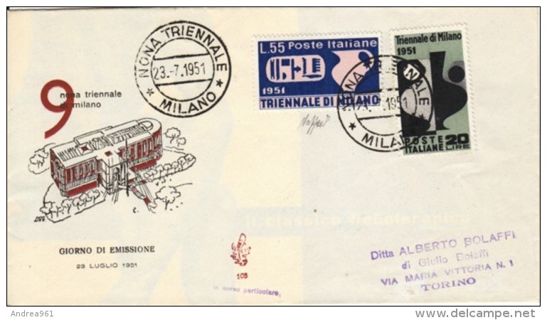 1951 -  TRIENNALE MILANO - FDC VENETIA - FDC