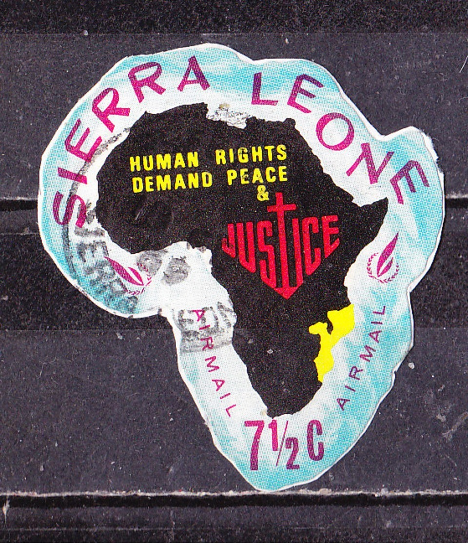 Sierra Leone 1968-Posta Aerea -7 1/2  C. Usato - Sierra Leone (1961-...)