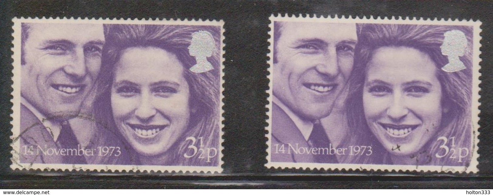 GREAT BRITAIN  Scott # 707 X 2 Used - Royal Wedding - Used Stamps