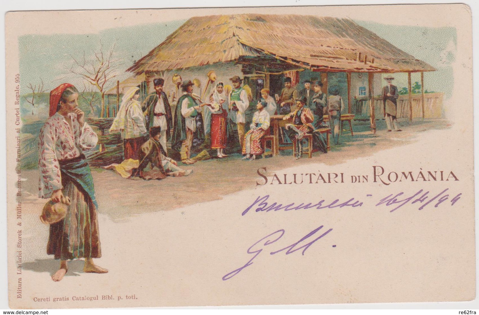 Litho Gruss, Salutari Din Romania - F.p. - Fine 1890 - Romania