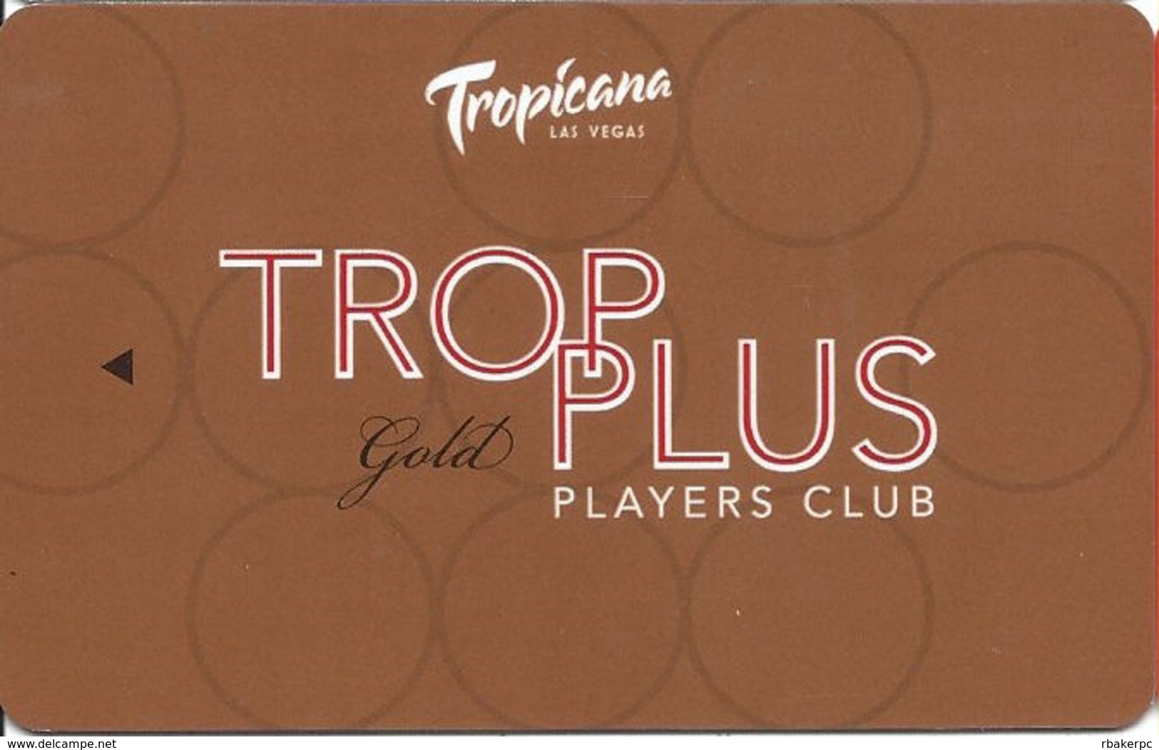 Tropicana Casino Las Vegas, NV - BLANK Slot Card - Casino Cards