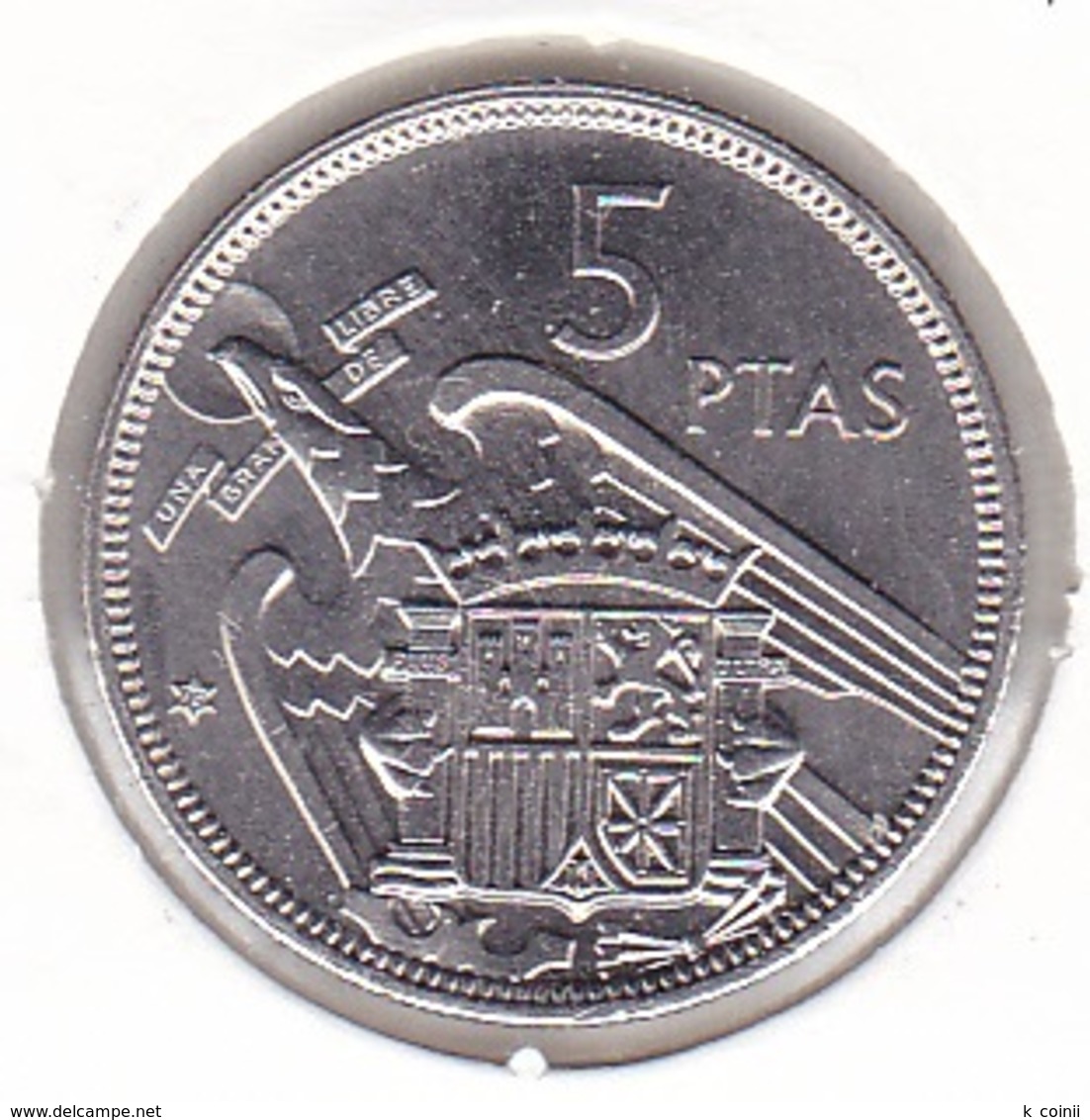 Spain - 5 Pesetas 1957/73 - UNC - 5 Pesetas