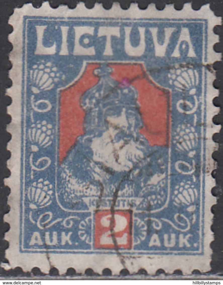 LITHUANIA    SCOTT NO. 106   USED    YEAR  1921 - Lituanie