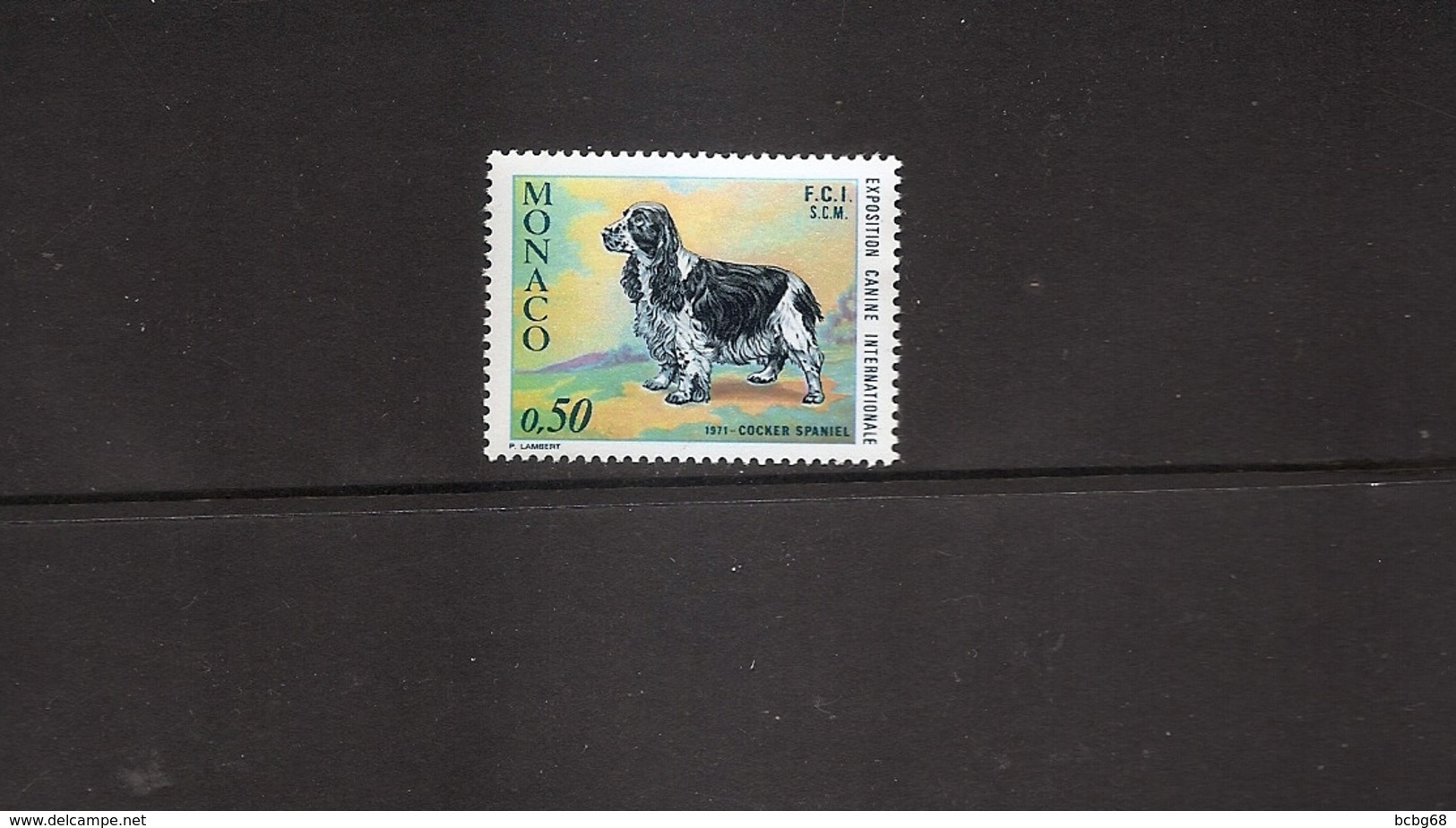 MONACO Dog Show - Cocker Spaniel 1971 Scott 810 Yvert 862 - Unused Stamps