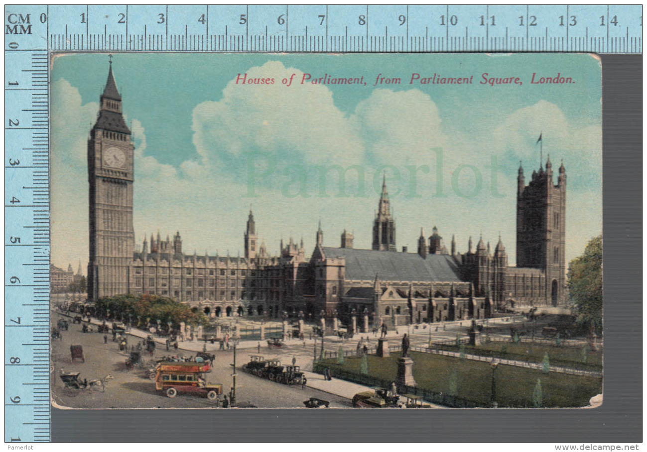 London - Animated Around House Of Parliament, From Parliament Square - ED: M&amp;L #7501 - Advertising