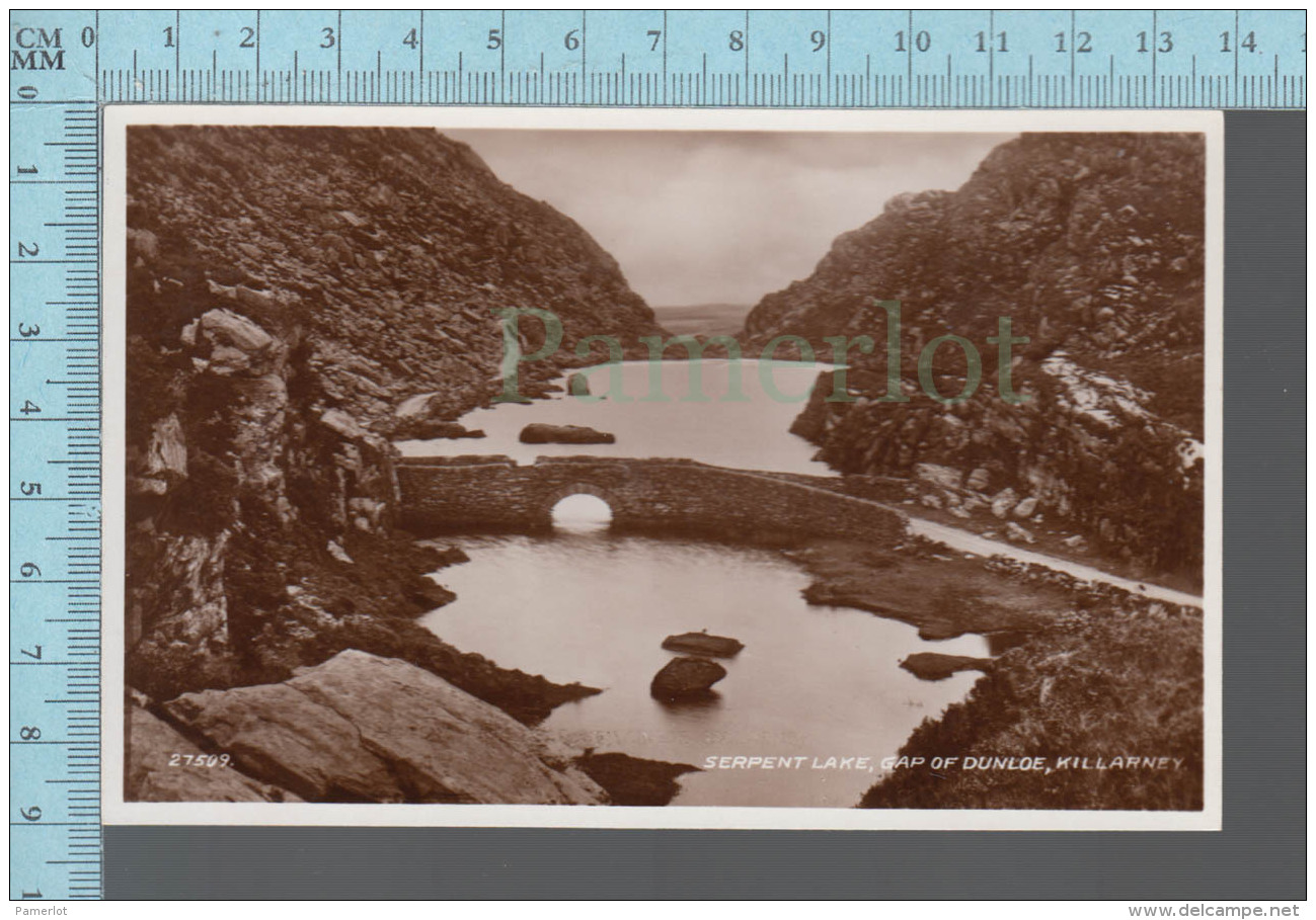 Killarney - Serpent Lake &amp; Bridge Gap Of Dunloe  - Real Photo - ED: Valentine's #27509 - Kerry