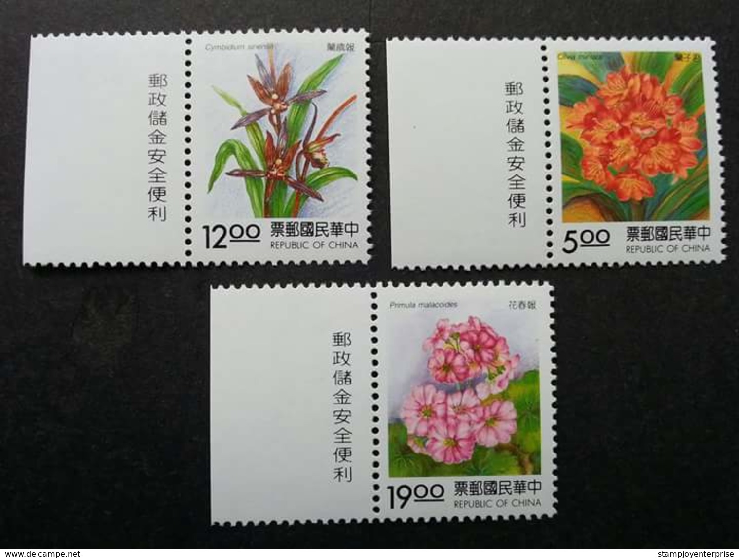 Taiwan New Year's Greeting Flowers 1994 Flora Plant Flower (stamp With Margin) MNH - Neufs