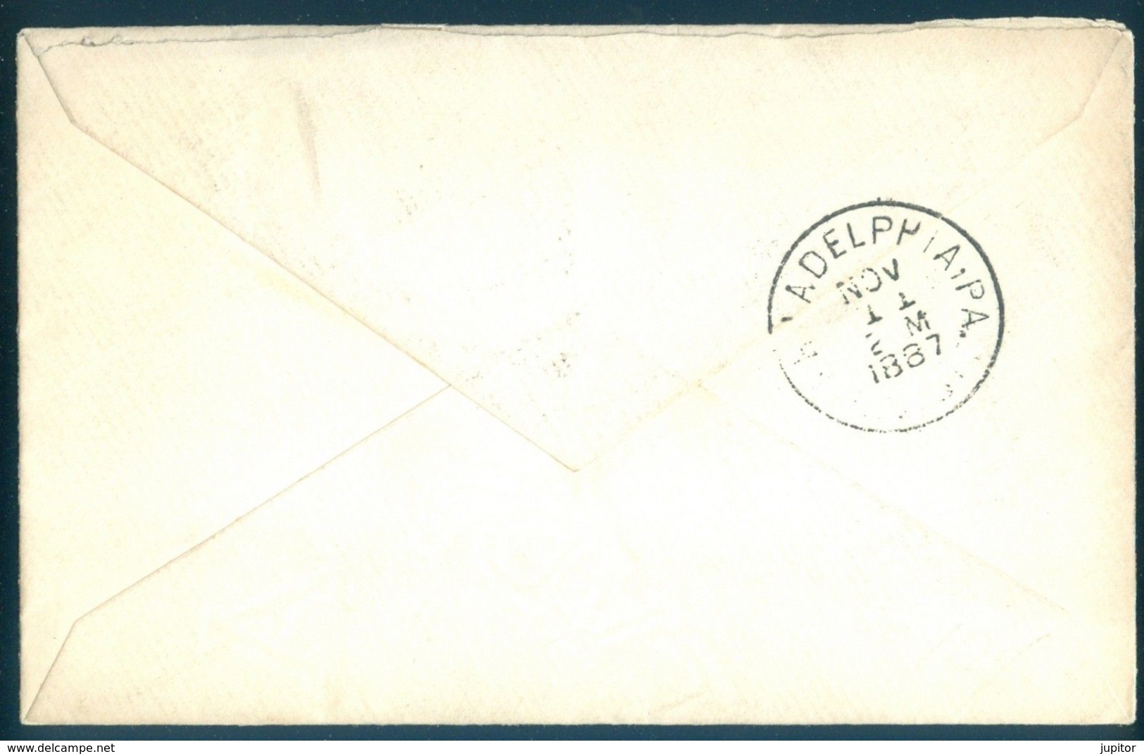 USA 1887 Cover Swarthmore Delaware To Bellefonte Philadelphia PA. CANCELS - Covers & Documents