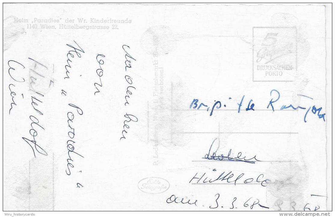 AK 0005  Wien - Beim " Paradies "  Der Wr. Kinderfreunde / Verlag Ledermann Um 1957 - Wien Mitte