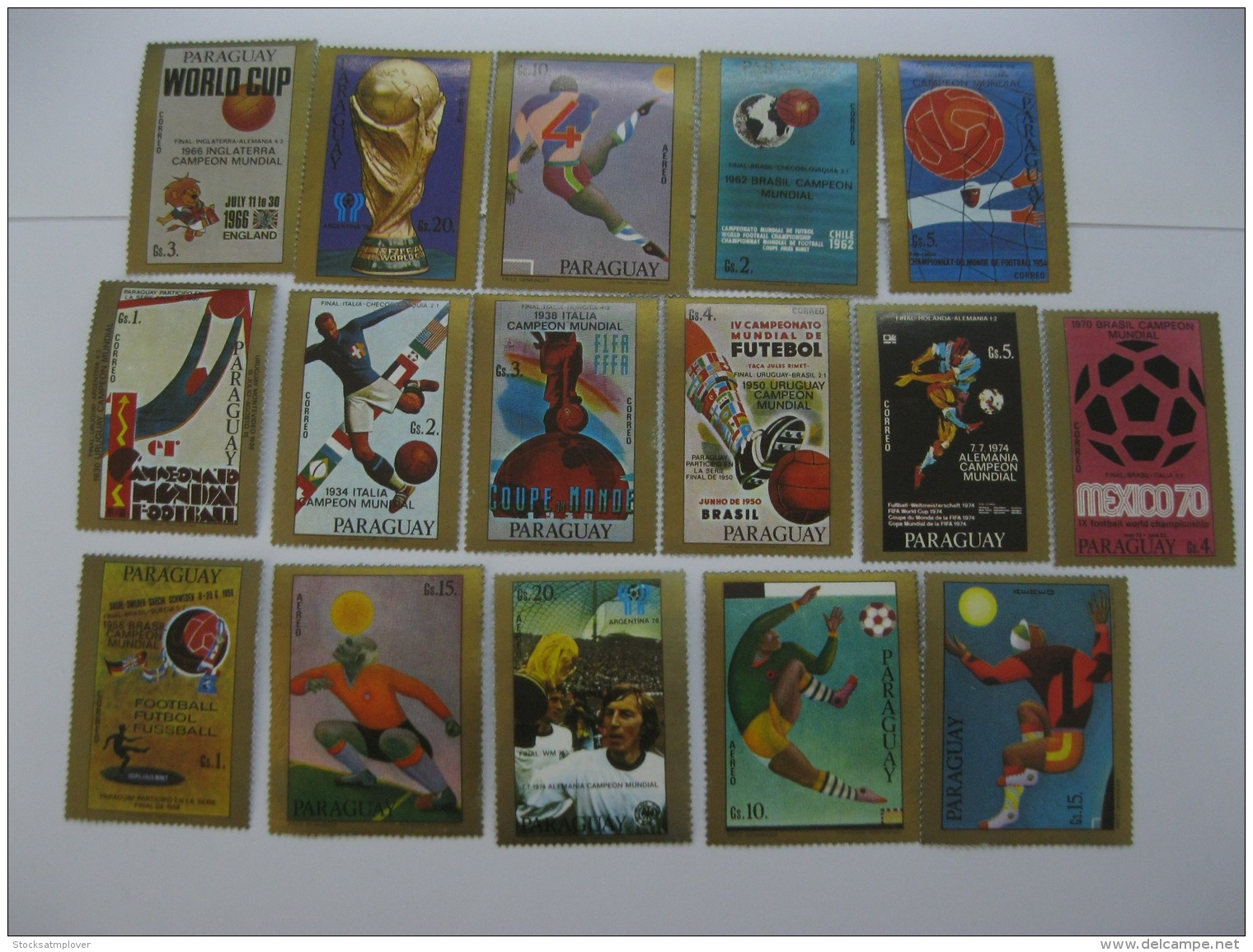 Paraguay  1978 World Cup Football MICHEL No.2974-2981.2983-2990 - 1978 – Argentine