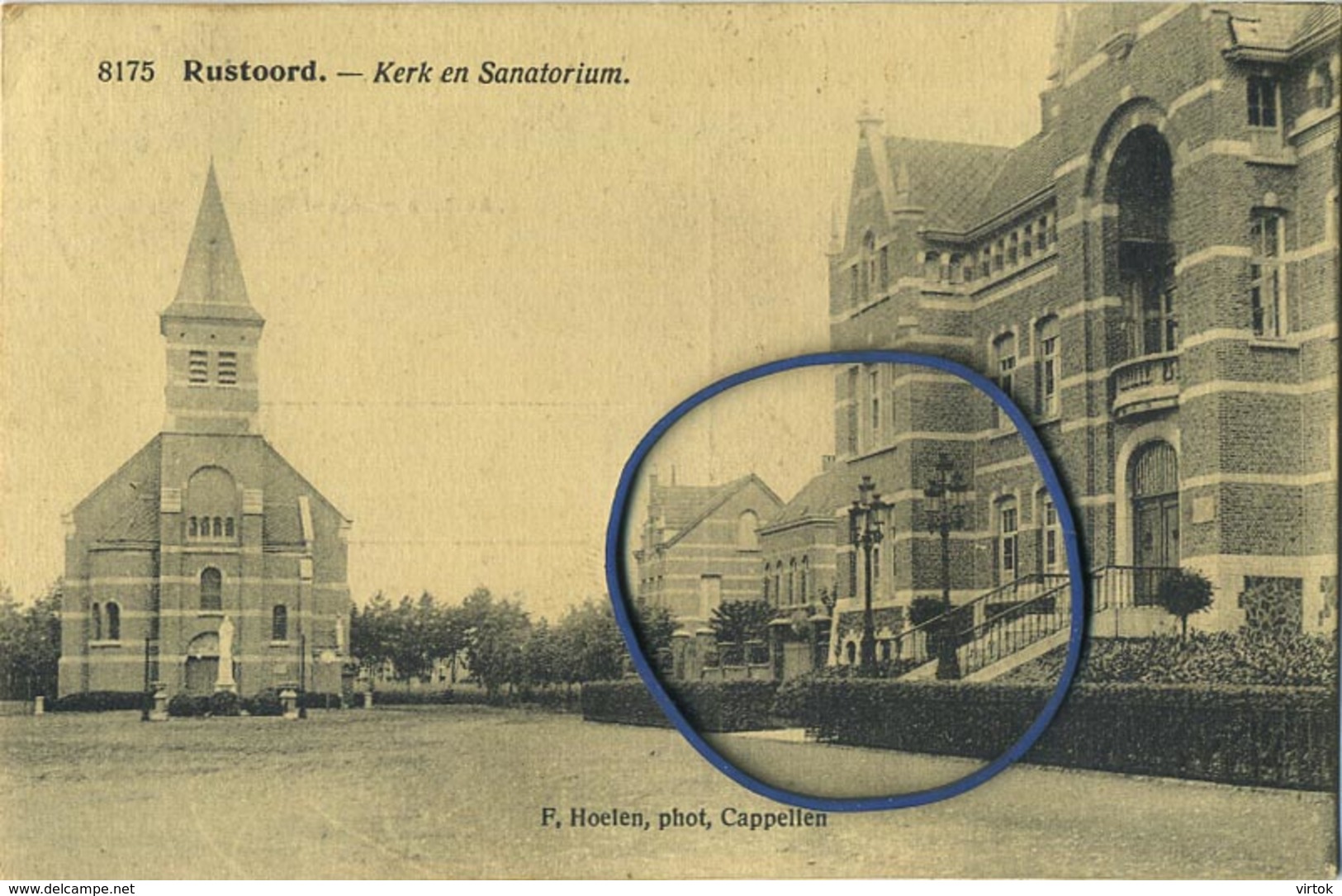 Rustoord ( Mariaburg ) Kerk En Sanatorium ( Hoelen 8175 Capellen )   ( Kaart Is Geschreven Met Zegel ) - Autres & Non Classés