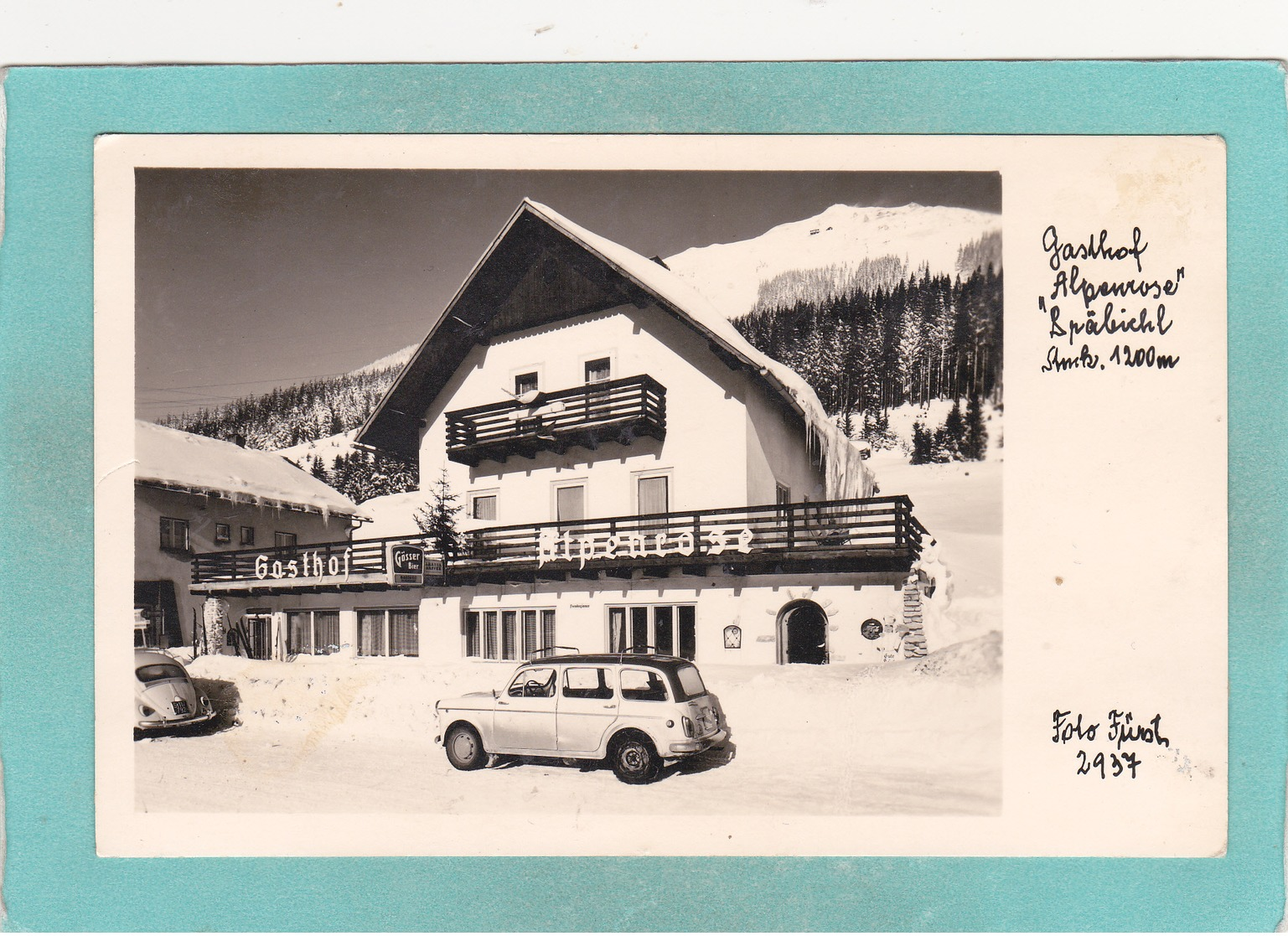 Old Postcard Of Gasthof Alpenrose,Eisenerz, Styria, Austria ,S53. - Eisenerz