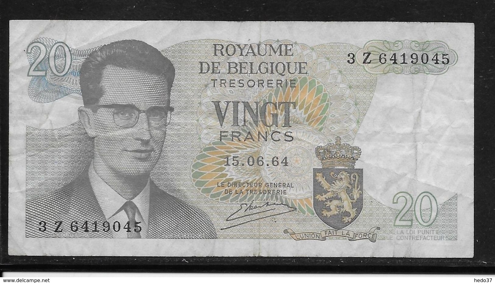 Belgique - 20 Francs - 15-6-1964 - Pick N°138 - TB - Andere & Zonder Classificatie