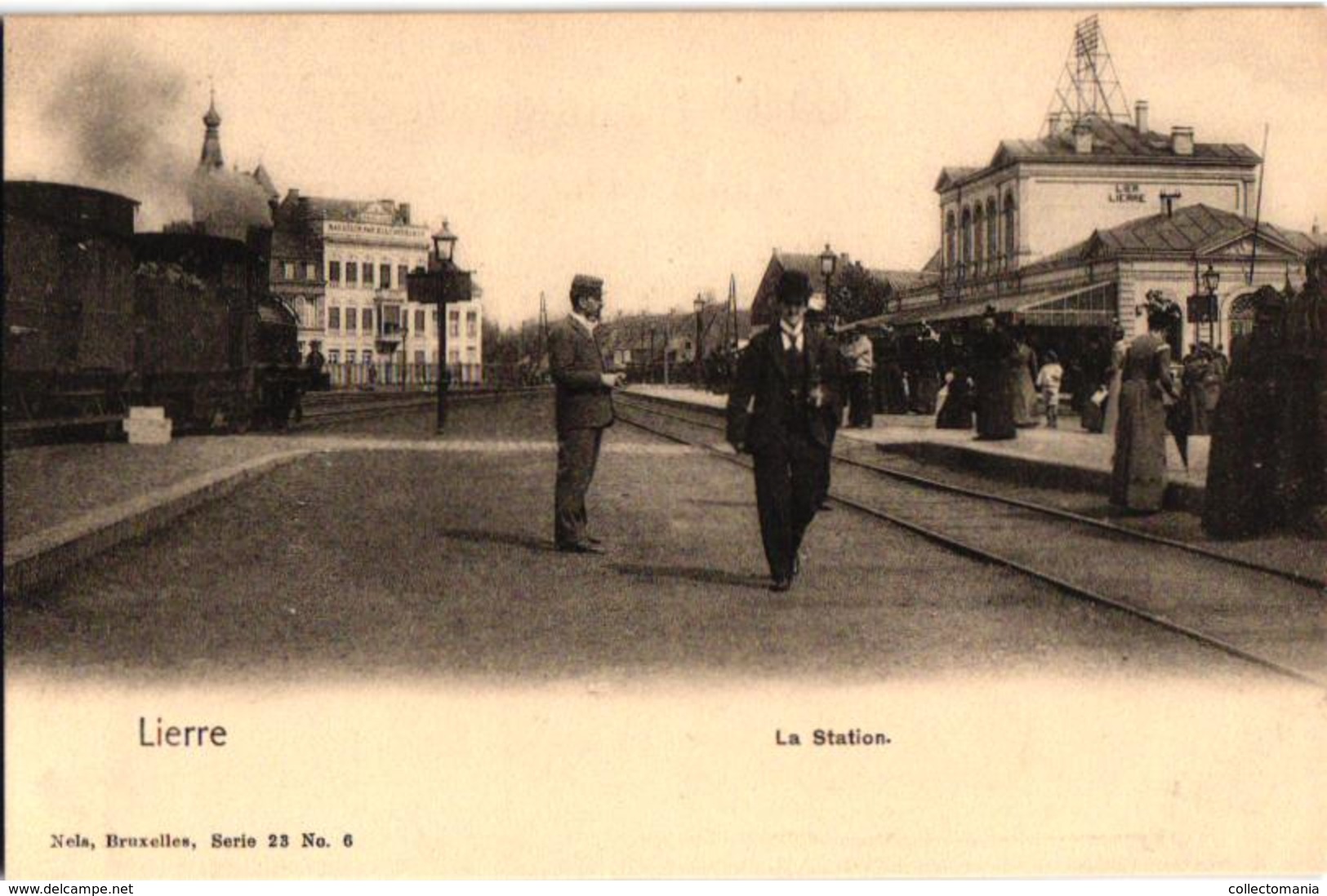 1 Postkaart  Lier Lierre Station   Trein   Uitg.  Nels  Serie 23 N°6 - Lier