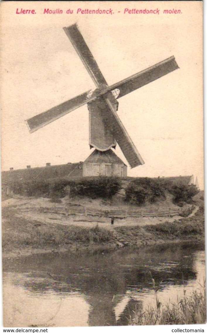 1 Postkaart  Lier Lierre  Pettendonckmolen    Uitg.  Vermeiren - Lier