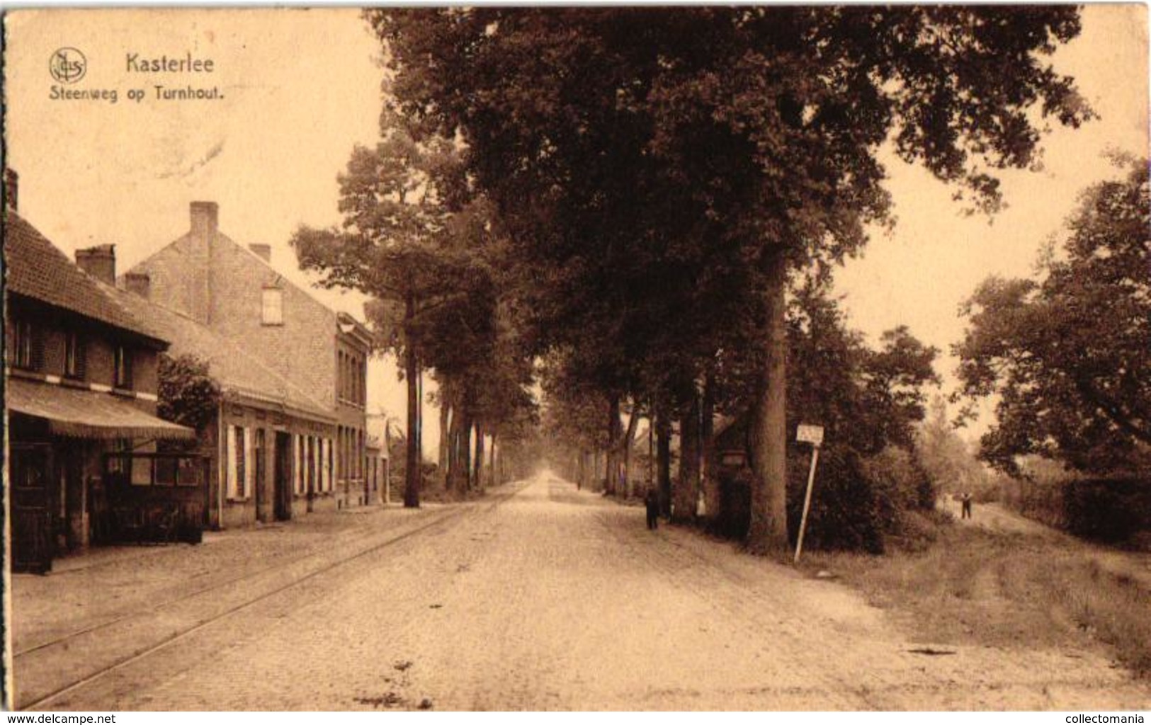 1 Postkaart   Kasterlee   Steenweg Op Turnhout   Café  Uitg. De Zwaan - Kasterlee