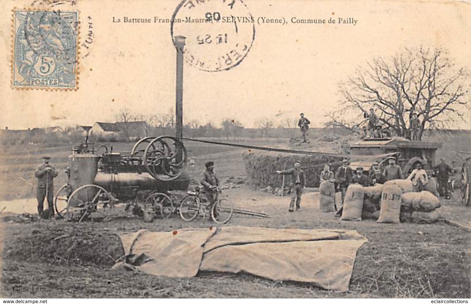 Servins     89      Commune De Pailly      La Batteuse Francon-Mautret        (voir Scan) - Autres & Non Classés