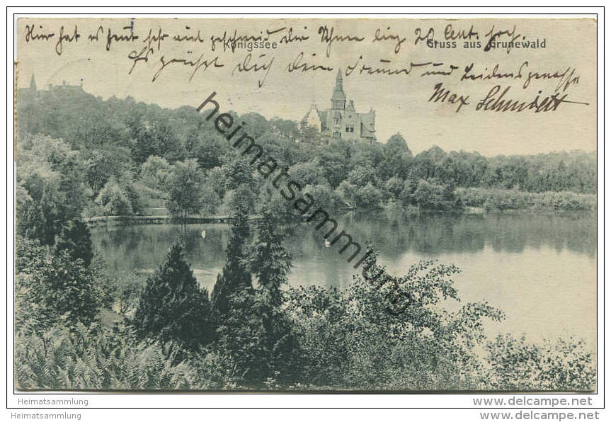 Berlin-Grunewald - Königssee Gel. 1913 - Grunewald