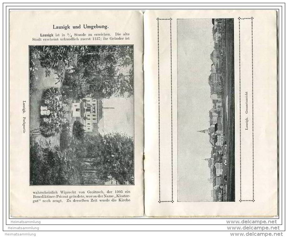 Leisnig - Borna - Frohburg - Kohren - Lausigk 20er Jahre - 16 Seiten Mit 12 Abbildungen - 2 Karten - Saksen
