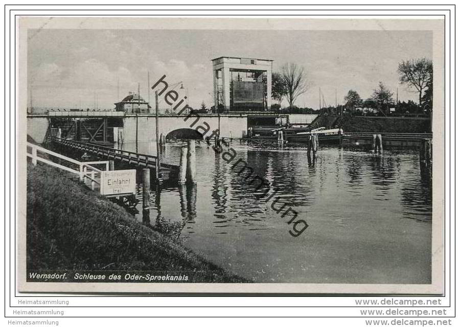 Wernsdorf - Schleuse Des Oder-Spreekanals Ca. 1930 - Koenigs-Wusterhausen