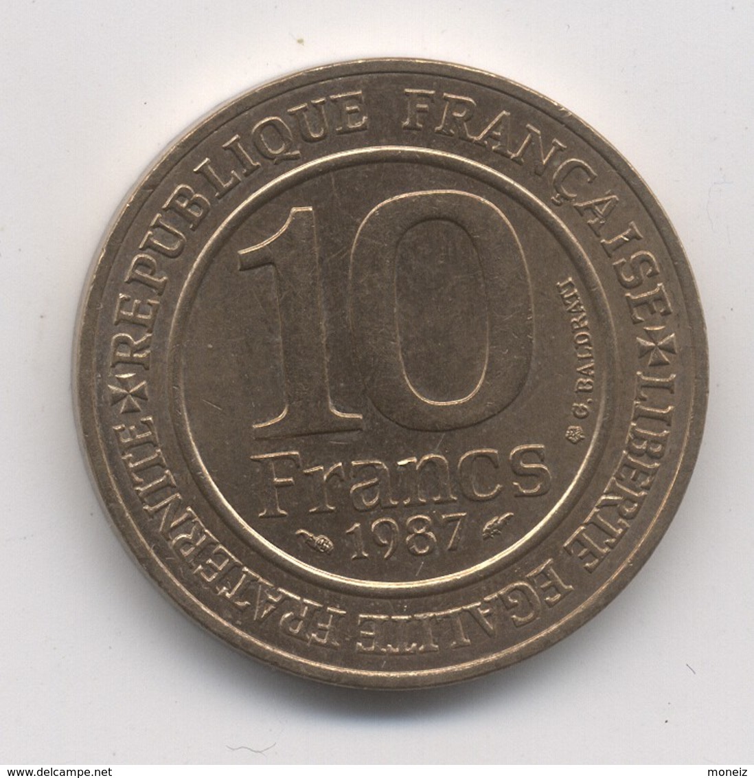 10 FRS MILLENAIRE Capetien 1987 TTB/SUP - 10 Francs