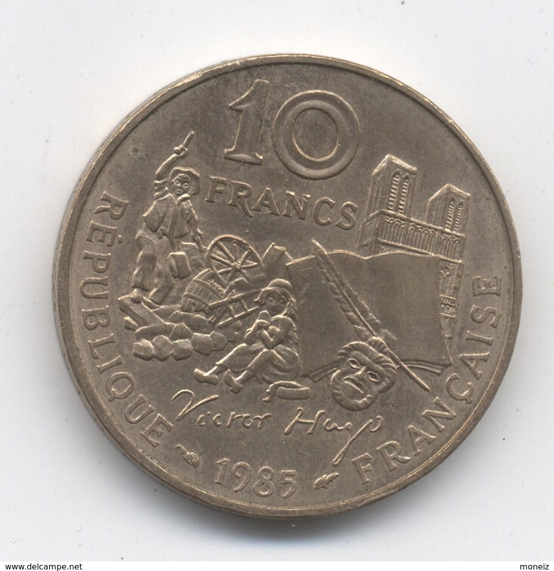 10 Francs VICTOR HUGO 1985  TB/TTB - 10 Francs