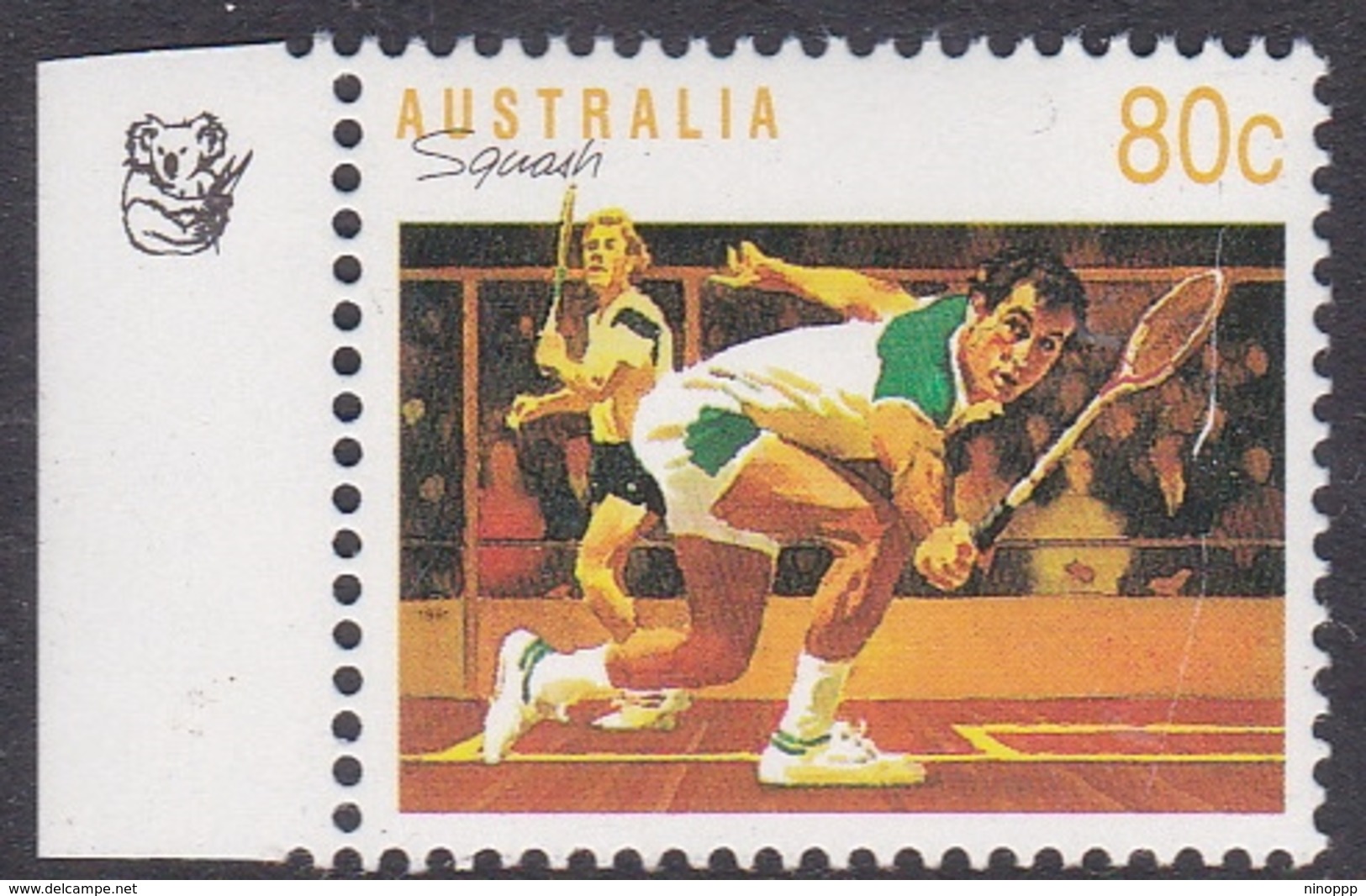 Australia ASC 1309a 1991 Sports 80c Squash 1 Koala, Mint Never Hinged - Proofs & Reprints